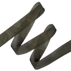 Окантовочная лента-бейка, цвет Тёмно-Серый 22мм (на отрез) в Смоленске