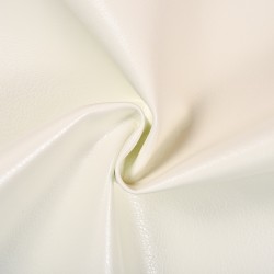 Ткань Дерматин (Кожзам) для мебели (Ширина 138см), цвет Белый (на отрез) в Смоленске