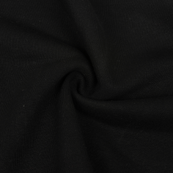 Ткань Футер 3-х нитка (Ширина 1,85 м), цвет Черный (на отрез) в Смоленске