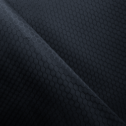 Ткань Оксфорд 300D PU Рип-Стоп СОТЫ, цвет Черный (на отрез)  в Смоленске