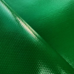 Ткань ПВХ 600 гр/м2 плотная (Ширина 1,5м), цвет Зелёный (на отрез) в Смоленске