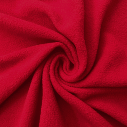 Флис Односторонний 130 гр/м2, цвет Красный (на отрез)  в Смоленске