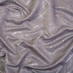 Ткань Блэкаут для штор светозатемняющая 75% (Ширина 280см) &quot;Ледовое тиснение цвет Серый&quot; (на отрез) в Смоленске