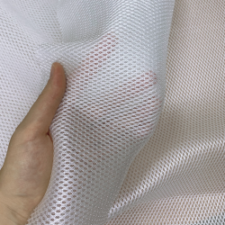 Сетка 3D трехслойная Air mesh 160 гр/м2 (Ширина 150см), цвет Белый (на отрез) в Смоленске