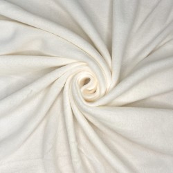 Ткань Флис Односторонний 130 гр/м2 (Ширина 150см), цвет Кремовый (на отрез) в Смоленске