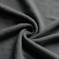 Ткань Флис Односторонний 130 гр/м2, цвет Серый (на отрез)  в Смоленске