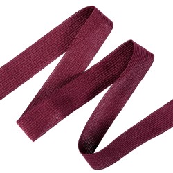 Окантовочная лента-бейка, цвет Бордовый 22мм (на отрез) в Смоленске