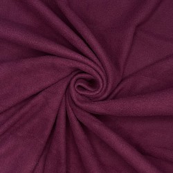 Ткань Флис Односторонний 130 гр/м2 (Ширина 150см), цвет Бордовый (на отрез) в Смоленске