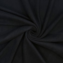 Ткань Флис Односторонний 130 гр/м2 (Ширина 150см), цвет Черный (на отрез) в Смоленске
