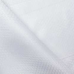 Ткань Oxford 300D PU Рип-Стоп СОТЫ, цвет Белый (на отрез) в Смоленске