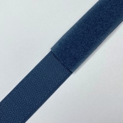 Контактная лента 25мм цвет Синий (велькро-липучка, на отрез) в Смоленске