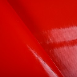 Ткань ПВХ 450 гр/м2, Красный (на отрез)  в Смоленске