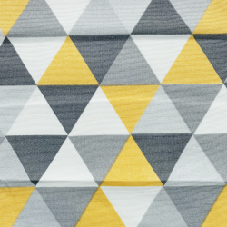 Интерьерная ткань Дак (DUCK) (ширина 1,8м), принт &quot;Треугольники&quot; (на отрез) в Смоленске