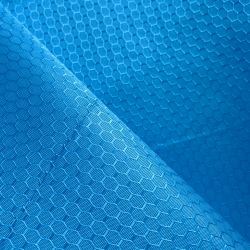 Ткань Oxford 300D PU Рип-Стоп СОТЫ, цвет Голубой (на отрез) в Смоленске