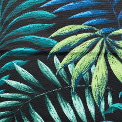 Интерьерная ткань Дак (DUCK) (ширина 1,8м), принт &quot;Тропические листья&quot; (на отрез) в Смоленске