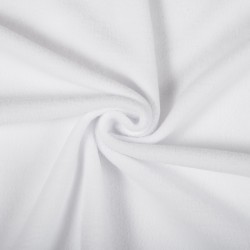 Ткань Флис Односторонний 180 гр/м2 (Ширина 150см), цвет Белый (на отрез) в Смоленске