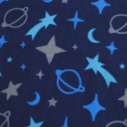 Ткань Флис Двусторонний 240 гр/м2 (Ширина 150см), синий космос в Смоленске
