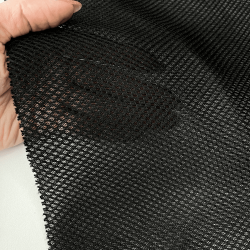 Сетка 3D трехслойная Air mesh 165 гр/м2 (Ширина 150см), цвет Черный (на отрез) в Смоленске
