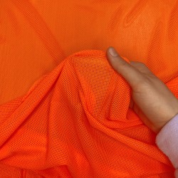 Трикотажная Сетка 75 г/м2, цвет Оранжевый (на отрез)  в Смоленске