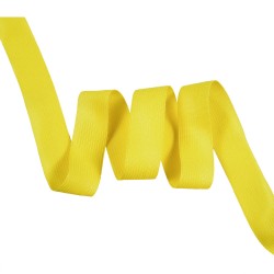 Окантовочная лента-бейка, цвет Жёлтый 22мм (на отрез) в Смоленске